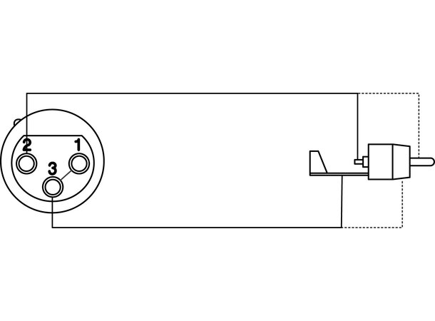 Procab VC130 Adapter Adapter XLR Hun-RCA/Cinch  Han bulk 